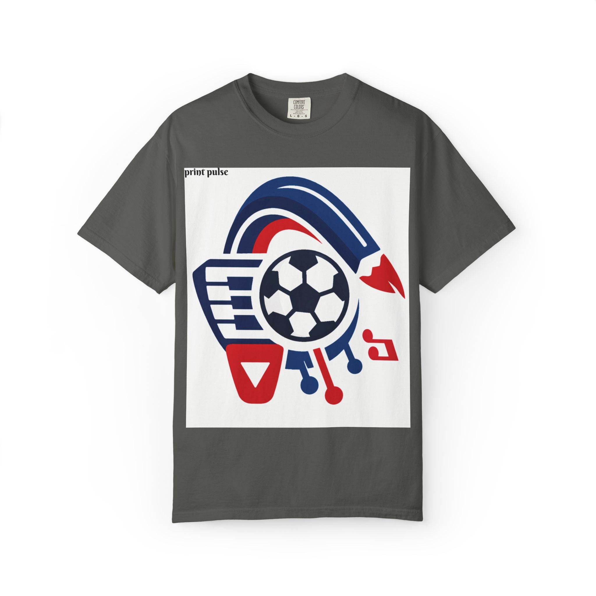 Hobbies & Career Splash T-Shirt — Blue & Red Inspirational Tee