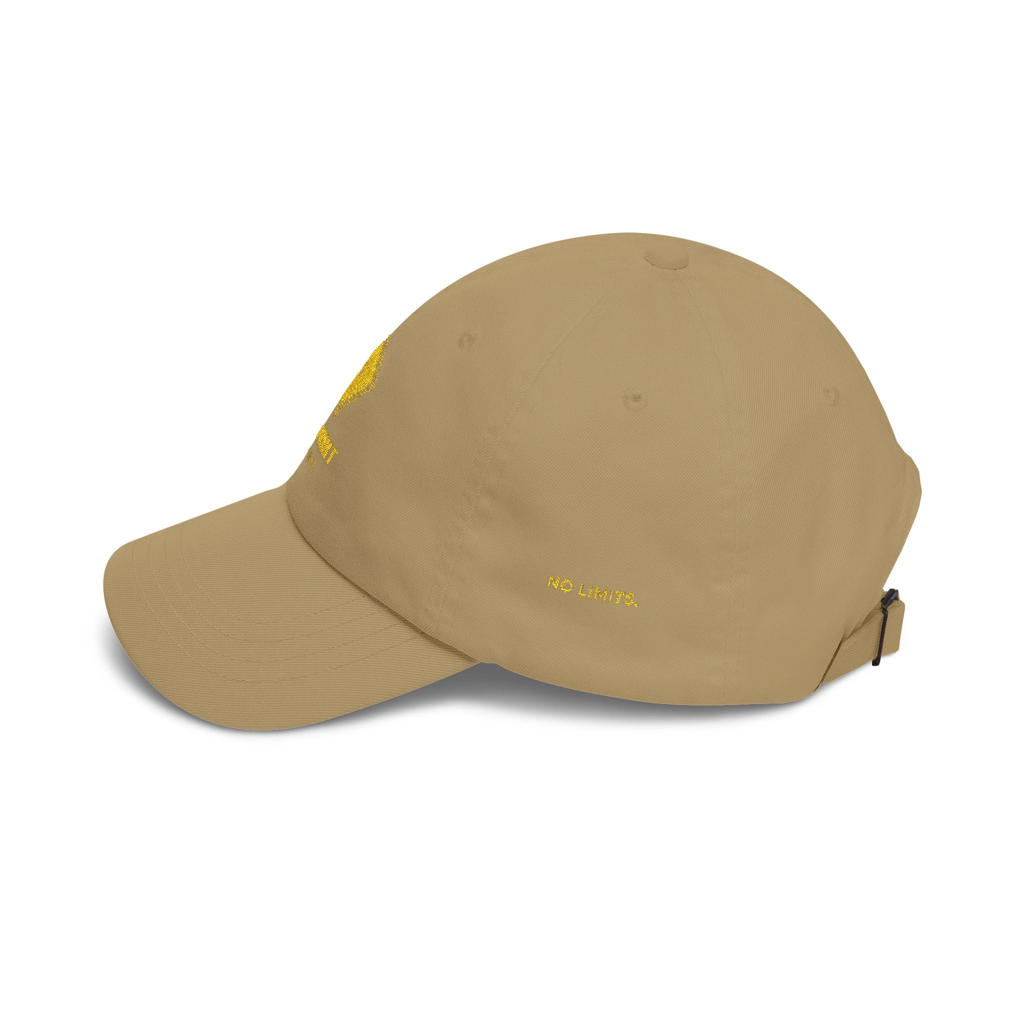 Classic Dad Cap — Minimal Light Brown Low-Profile Hat with Gold Diamond Logo