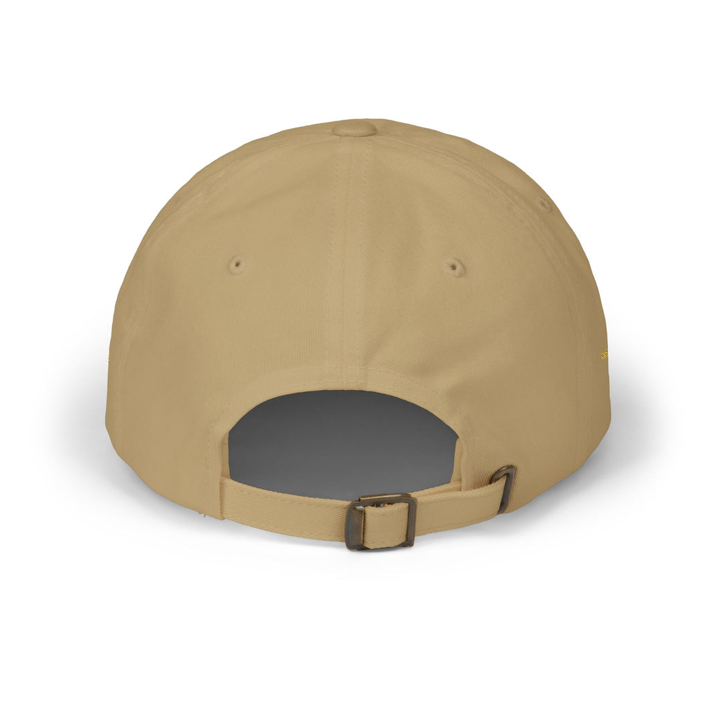 Classic Dad Cap — Minimal Light Brown Low-Profile Hat with Gold Diamond Logo