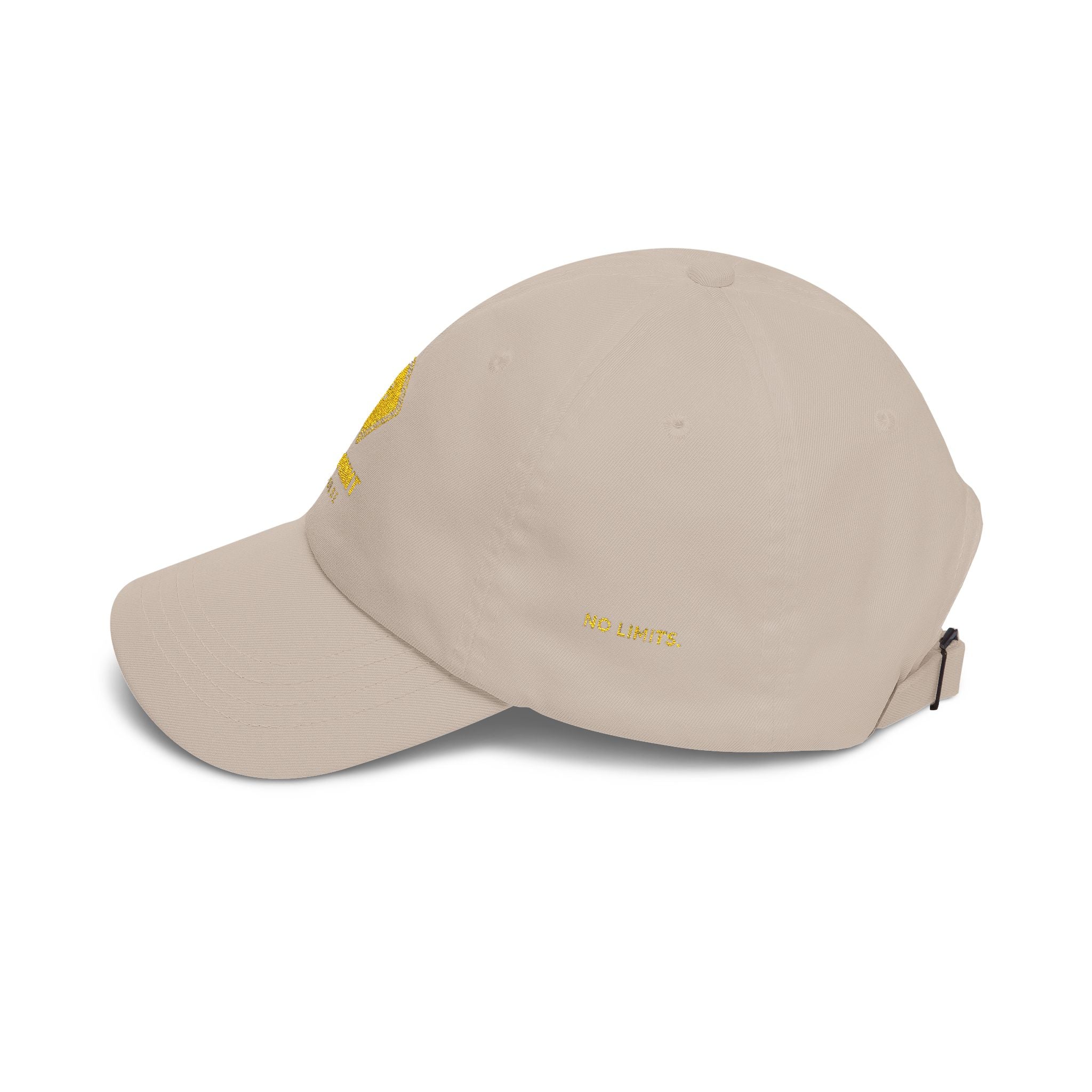 Classic Dad Cap — Minimal Light Brown Low-Profile Hat with Gold Diamond Logo