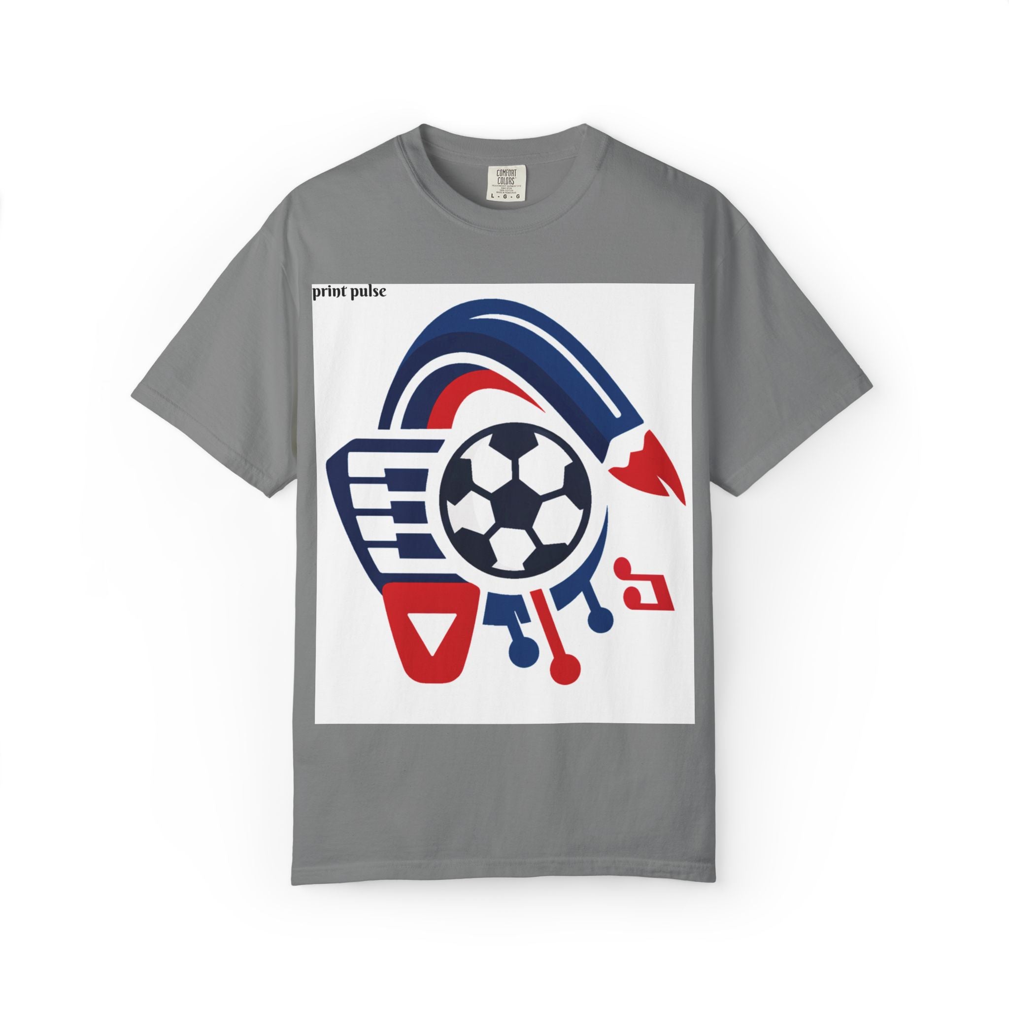 Hobbies & Career Splash T-Shirt — Blue & Red Inspirational Tee