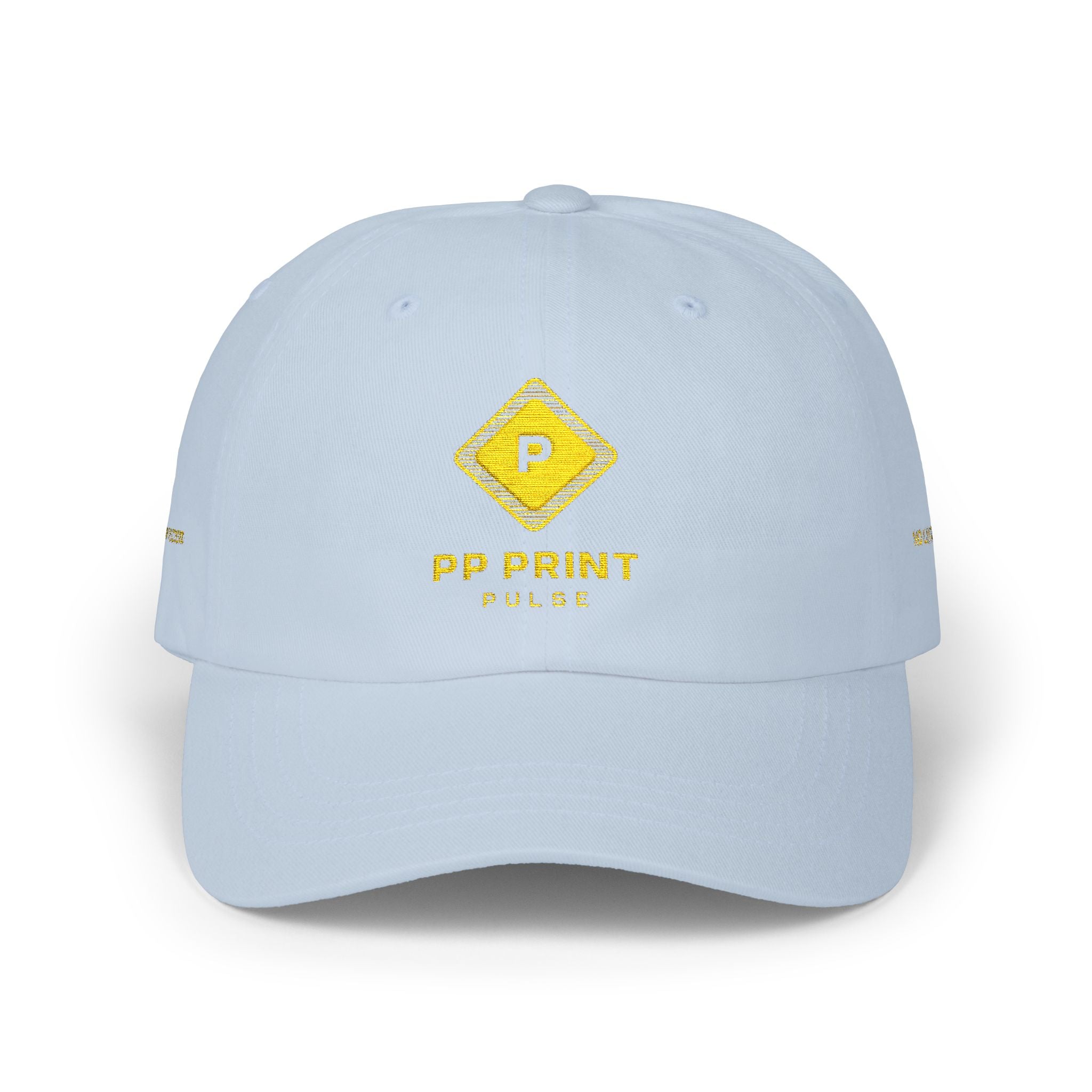 Classic Dad Cap — Minimal Light Brown Low-Profile Hat with Gold Diamond Logo