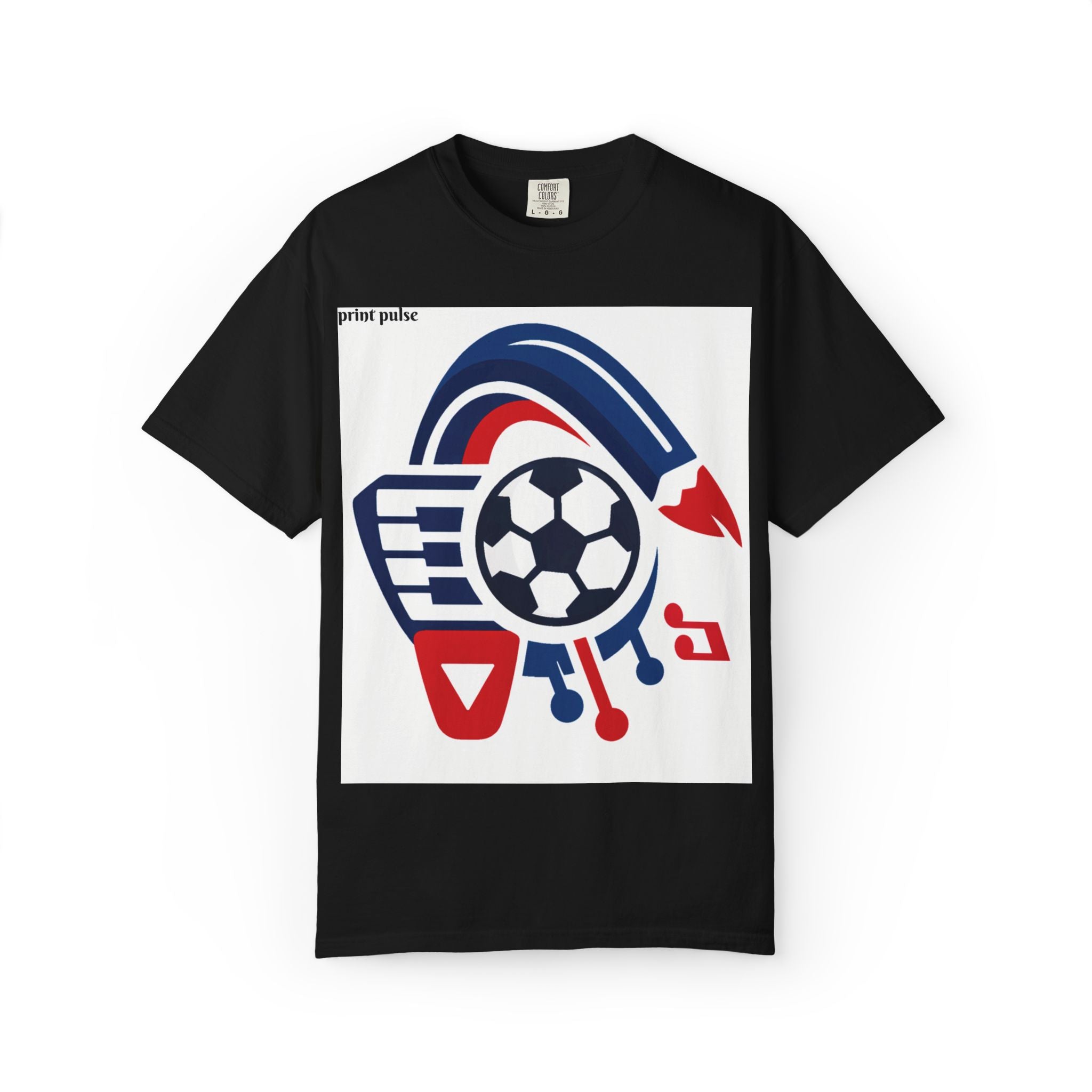 Hobbies & Career Splash T-Shirt — Blue & Red Inspirational Tee